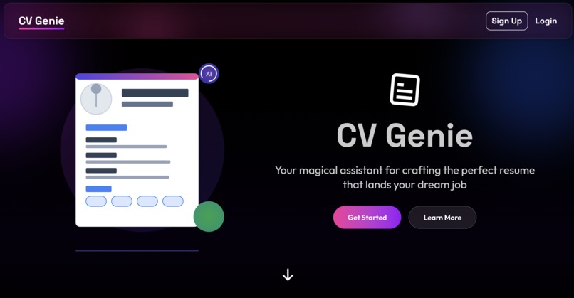 CV Genie – screenshot 1