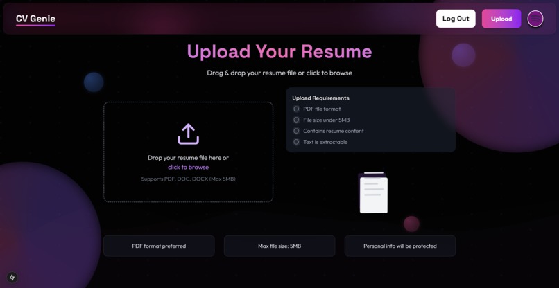 CV Genie – screenshot 2