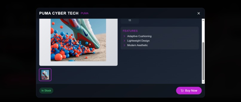 AirNova – Futuristic Sneaker & Apparel Store – screenshot 7