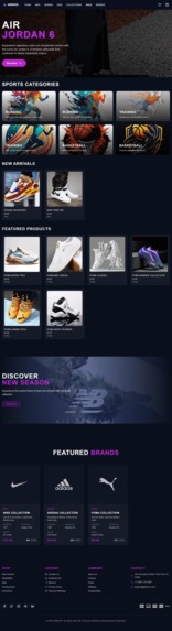 AirNova – Futuristic Sneaker & Apparel Store – screenshot 1