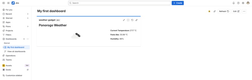 Weather Gadget quest – screenshot 1