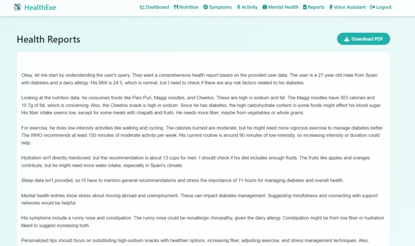 Health exe - Where Perplexity Meets Health – screenshot 3