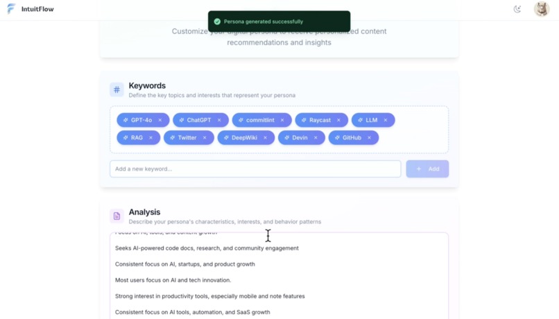 intuitFlow – screenshot 3