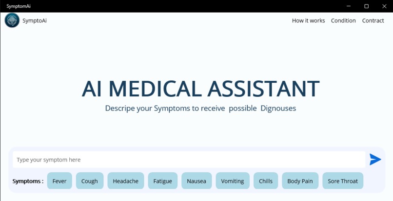 SymptoAI – screenshot 1