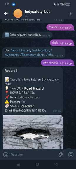 IndySafetyAssist_bot – screenshot 2
