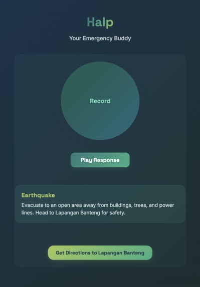 Halp: Your Emergency Buddy – screenshot 1
