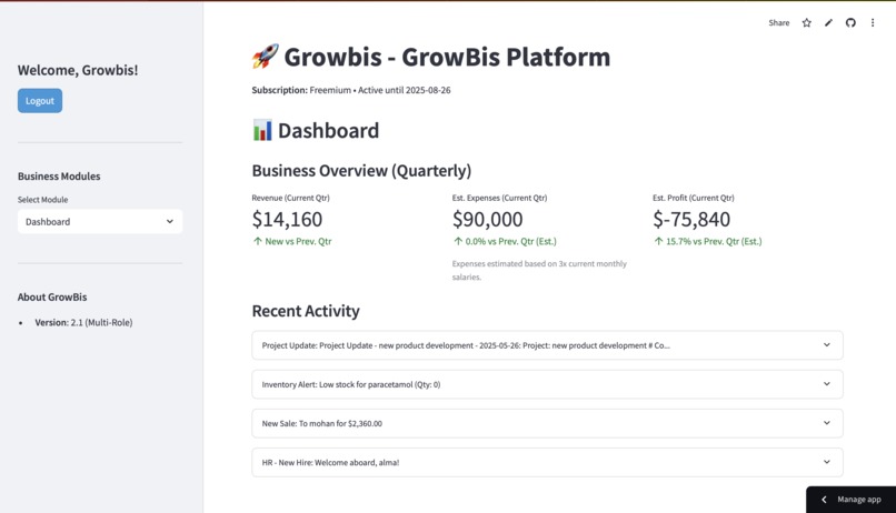 GrowBis – screenshot 2