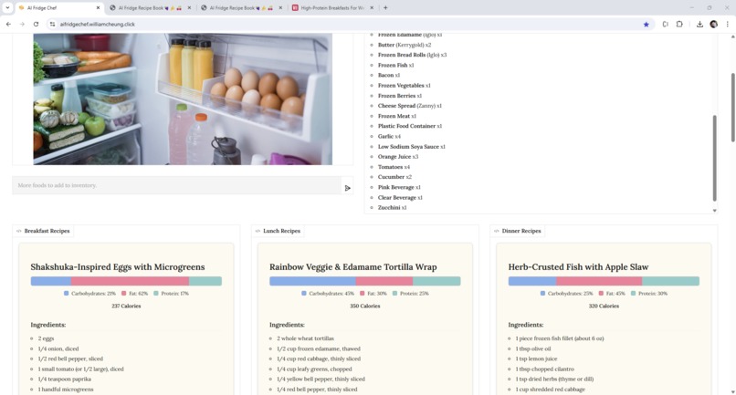 AI Fridge Chef – screenshot 2
