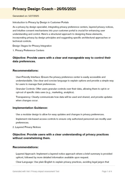 Veil - AI Privacy Engineer – screenshot 3
