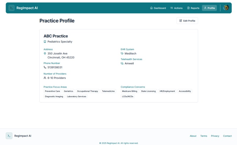 RegImpact AI - Healthcare Regulation Impact Analyzer – screenshot 5