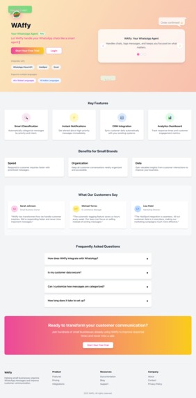 WAffy – Your smart WhatsApp agent – screenshot 1