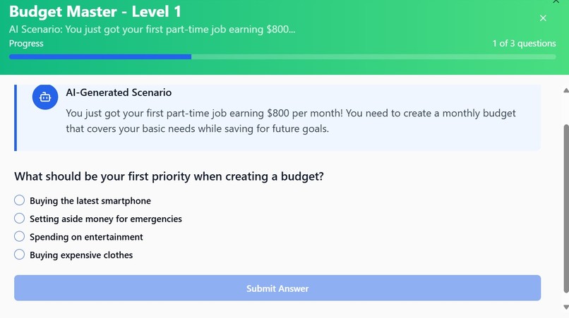 FinanceQuest – screenshot 3