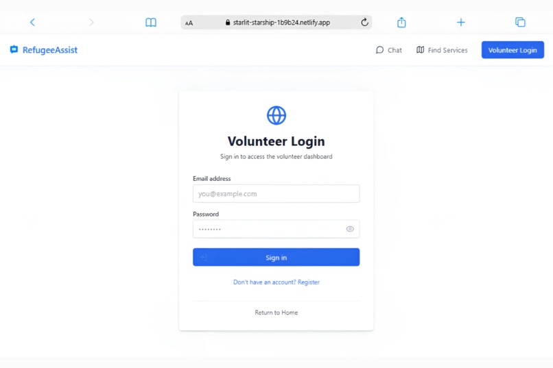 RefugeeAssist – screenshot 3