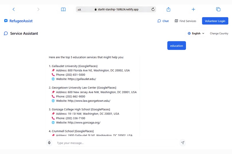 RefugeeAssist – screenshot 5