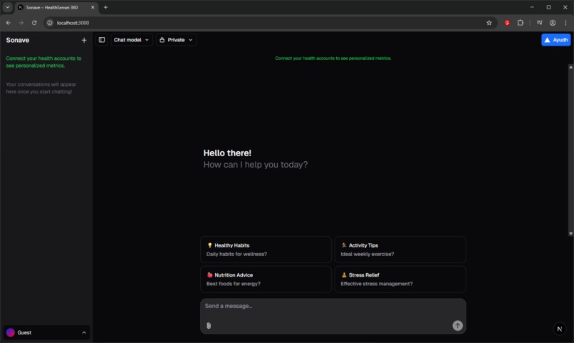 Sonave, HealthSensei 360 – screenshot 1