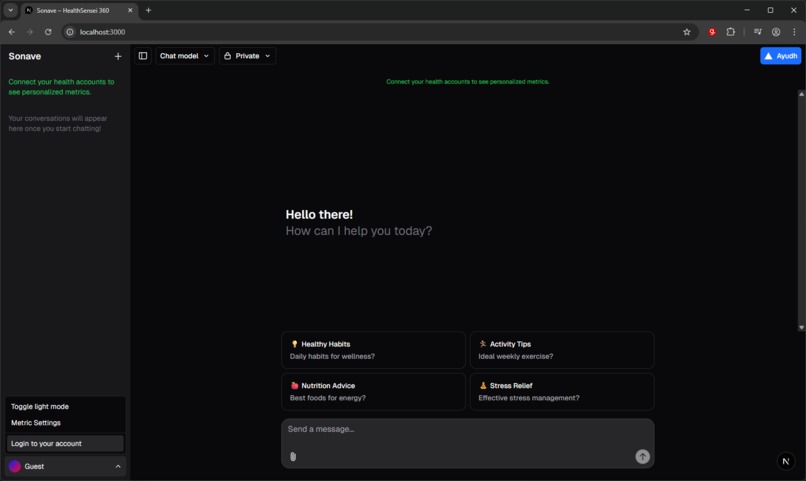 Sonave, HealthSensei 360 – screenshot 2