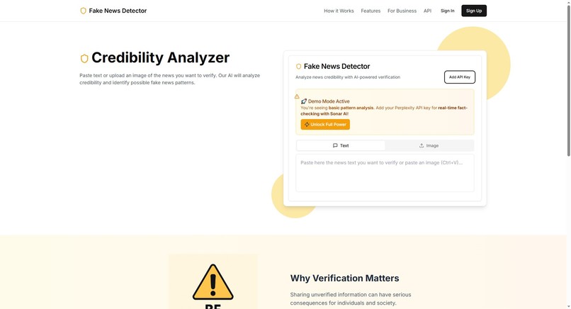 Fake News Detector – screenshot 2