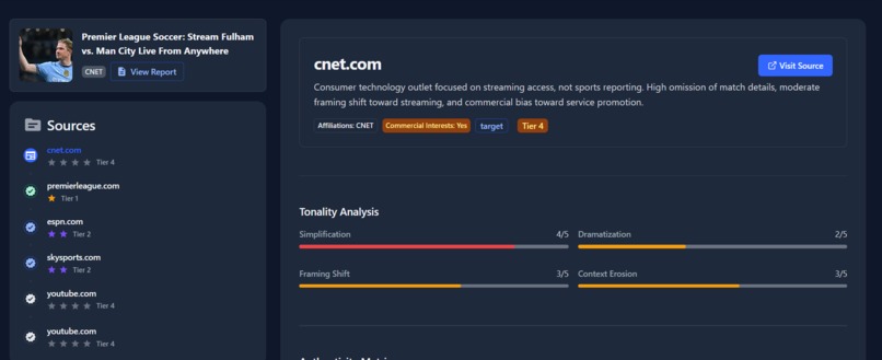 Fact Analyzer Platform – screenshot 6