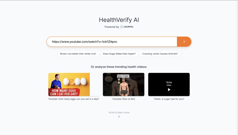 HealthVerify AI  – screenshot 1