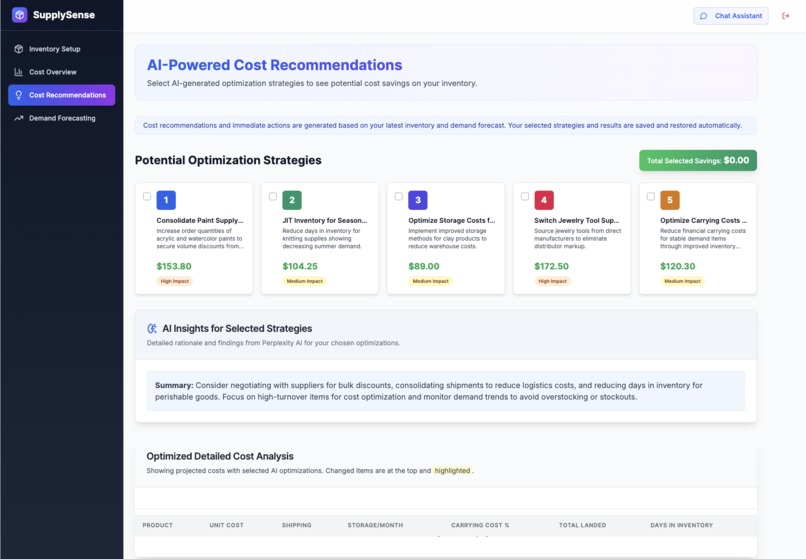 SupplySense – screenshot 1