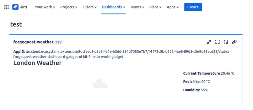 Forge Quest weather app – screenshot 1