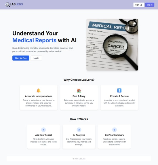 LabLens – screenshot 1