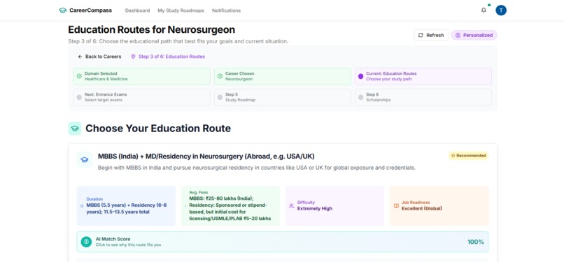 CareerCompass – screenshot 5