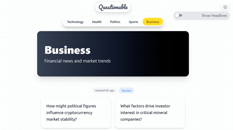 Questionable – screenshot 1