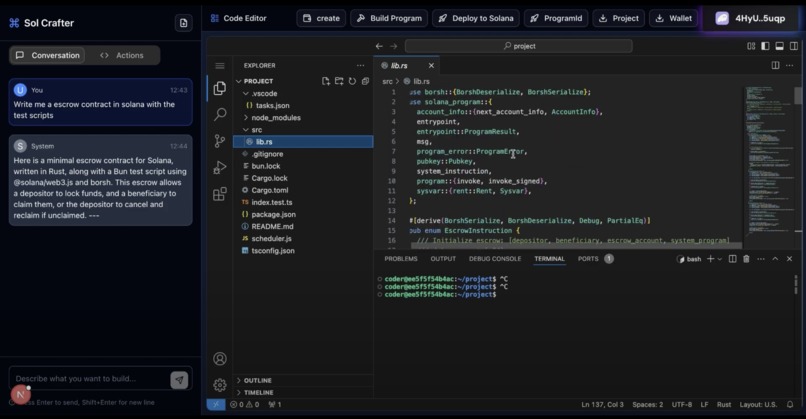SolCrafter – screenshot 2