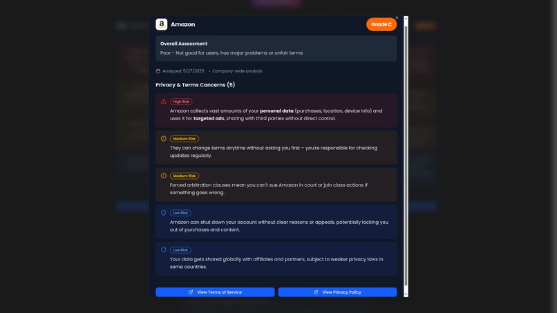 TOSDenied – screenshot 2