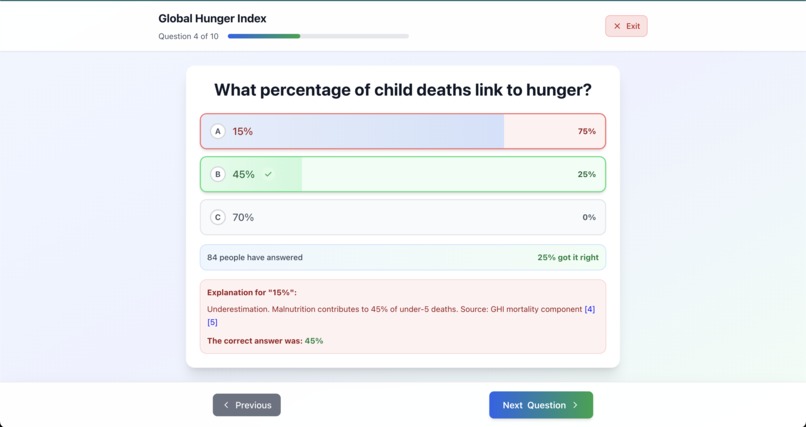 Factfulness Quiz App & Generator – screenshot 3