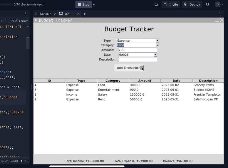 Budget Tracker App | Devpost