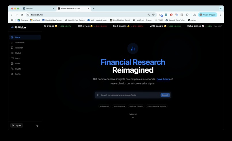FinVision – screenshot 1