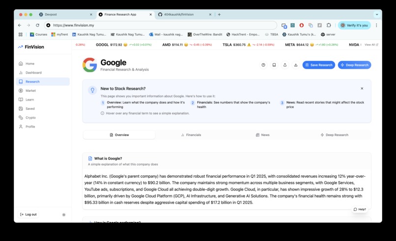 FinVision – screenshot 3