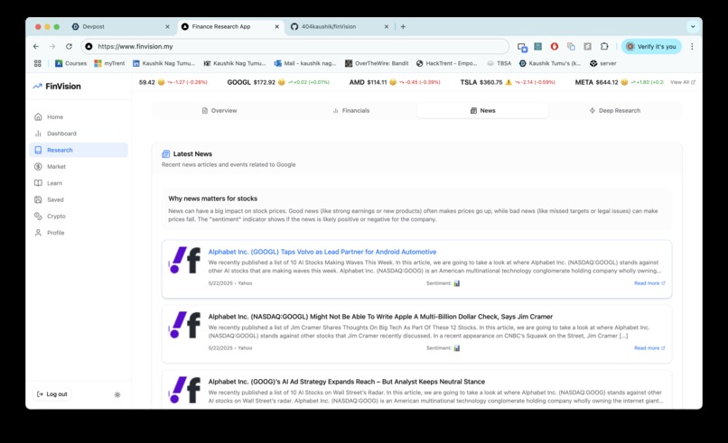 FinVision – screenshot 5