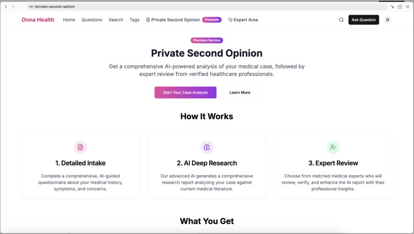 Onna Health - Women’s Health Q&A with Human Expert Review – screenshot 1