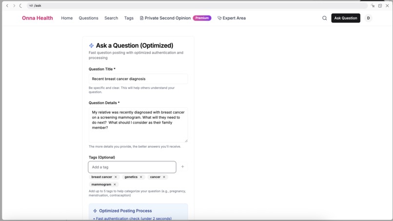 Onna Health - Women’s Health Q&A with Human Expert Review – screenshot 2