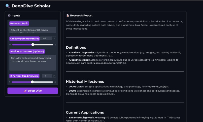 DeepDive Scholar: AI-Powered Research Companion – screenshot 9