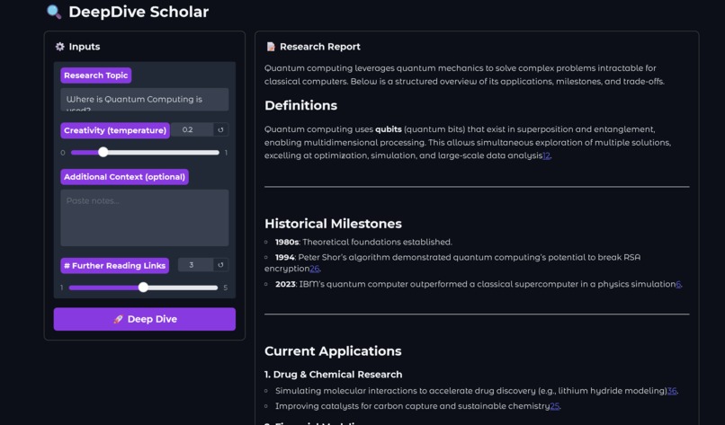 DeepDive Scholar: AI-Powered Research Companion – screenshot 10