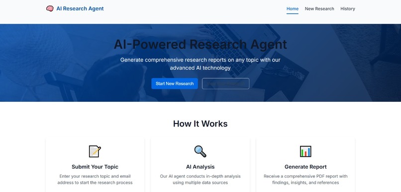 Ai-Research-Agent – screenshot 1