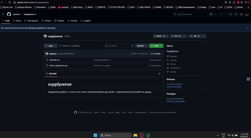 SupplySense – screenshot 1