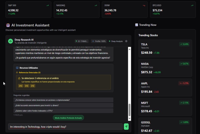 FinancIA – Your Intelligent Investment Assistant – screenshot 4