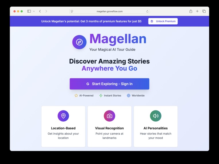 Magellan: Your Magical AI Tour Guide – screenshot 1