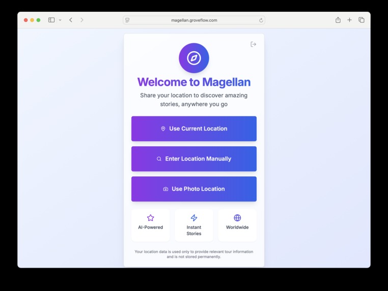 Magellan: Your Magical AI Tour Guide – screenshot 3