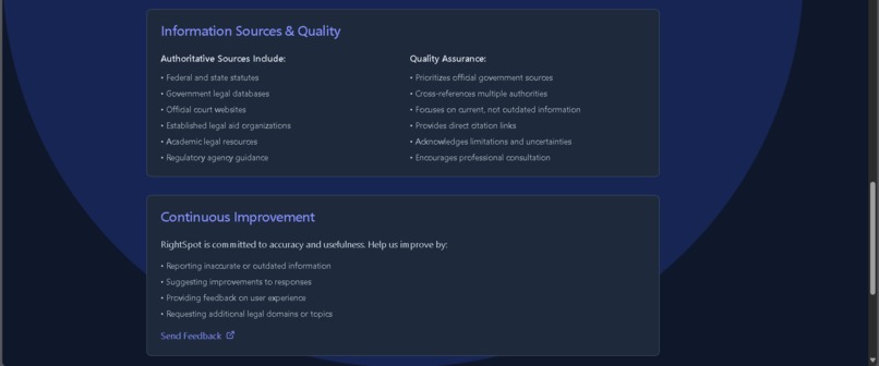 RightSpot: Your AI-Powered Legal Navigator – screenshot 4