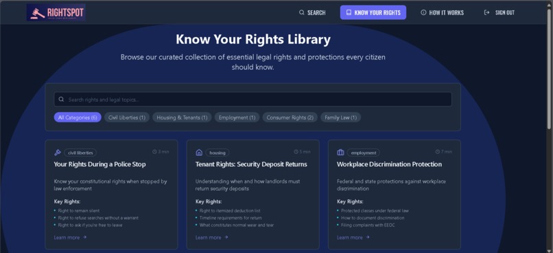 RightSpot: Your AI-Powered Legal Navigator – screenshot 8