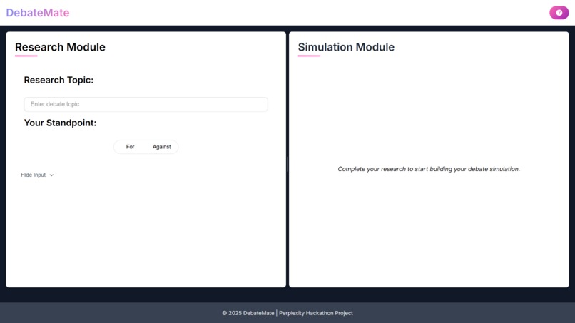 DebateMate - Master your debate and thesis defense – screenshot 1