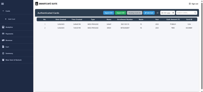 SmartCafe-suite – screenshot 1