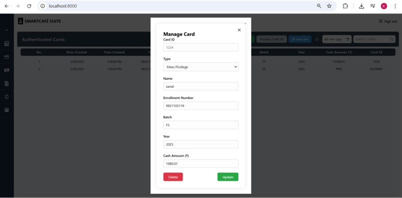 SmartCafe-suite – screenshot 2