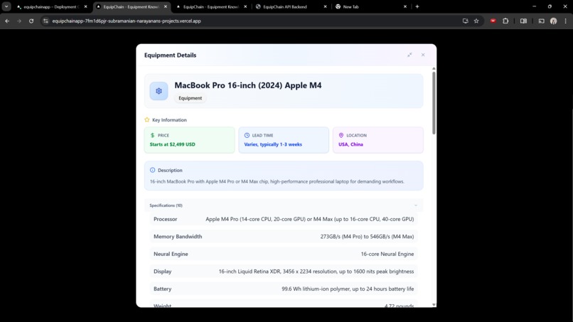 EquipChain – screenshot 2